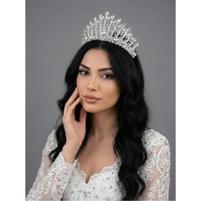 Magic Tiara Işıltılı Kına Gecesi Tacı – Kristal Taşlı Gösterişli Model