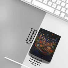 Ivart Illustrator Şehir ve Gökyüzü Baskılı Bileklik Destekli Dikdörtgen Mouse Pad