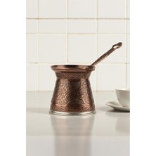 Feyza Design Desenli Döküm Cezve 4 Kişilik, Indüksiyonlu Ocaklara Uyumlu 170 ml