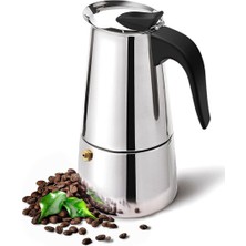 Feyza Design Paslanmaz Çelik 6 Cup Moka Pot Espresso Fincan Takımı