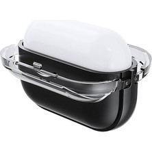 Airpods Pro Uyumlu Ydst Airbag 36 Darbelere Karşı Dayanıklı Kılıf-Şeffaf-Beyaz