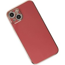 Epilons Iphone 14 Kılıf Volet Silikon - Kırmızı