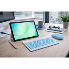 Samsung Galaxy Tab A11 4gb Ram 64GB 8'7 Inç(22CM EKRAN BOYUTU) Mavi Tablet+Mavi Kılıf+Mavi Klavye Mouse