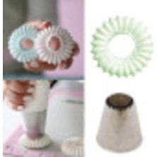 Feyza Design Küçük Mereng Duyu Krema Torbası Sıkma Ucu, Pasta Şekillendirici