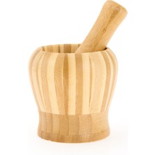 Feyza Design Bambu Havan Kahverengi, Doğal ve Şık Dekoratif Parça