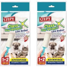 Özgürce Tüy Toplayıcı Set 1+2 Rulo, 50 Yaprak + 2 Yedek, Pratik ve Temiz Kullanım