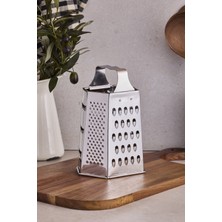 Feyza Design Metal Saplı Çok Amaçlı 20 cm Mutfak Rende, Ergonomik ve Dayanıklı