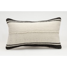 Kilim Wholesale El Yapımı Kilimden Yapılmış Vintage Kırlent Kılıfı, Yün, 30X50 cm