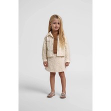 Escabel Kids Escabel Dantelli 3lü Şort Takım Krem