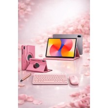 Huawei Matepad Se 11" 6gb 128GB Gri Tablet+Gold Kalem+Pembe Klavye ve Mouse Set+Pembe Kılıf