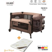Holmer Coolstyle (Yatak Hediyeli) Oyun Parkı/Anne Yanı/Park Yatak Multi Pro + Yatak