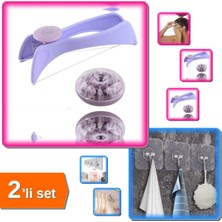 Özgürce Pratik Tüy Alıcı Ipli ve Güçlü Yapışkanlı Şeffaf Askı Seti (2'li)