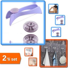 Özgürce Pratik Tüy Alıcı Ipli ve Güçlü Yapışkanlı Askı 2'li Set