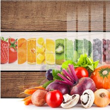 Feyza Design Ahşap Görünümlü Cam Kesme Tablası 20X30 Cm, Dayanıklı ve Şık Tasarım