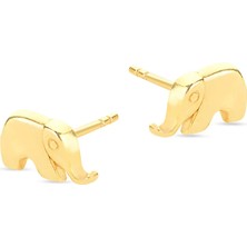 goldkupe 14 Ayar Altın Şans Fil Küpe 1,23 gr