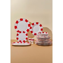 Perotti Red Bone 27 Parça 6 Kişilik Yemek Takımı