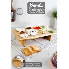 Feyza Design Şık Dikdörtgen Sunum Tahtası, 33X24 Cm, Doğrama ve Peynir Sunumu Için