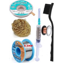 MHM Mechanic/ Lehim 40G 0,5mm Havya Ucu Temizleme Teli Lehim Toplama CP-3515 Emme Teli 3,5mm Lehimleme SET04