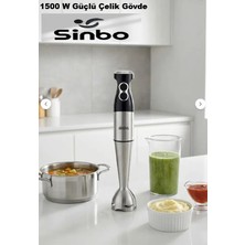 Sinbo SHB-7510 El Blenderi | Paslanmaz Çelik Gövde, 2 Hız Ayarlı