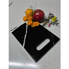 Feyza Design Şık ve Dayanıklı Mermer Kesme Tablası, Mutfağınıza Zarafet Katacak