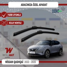 Wollmat Nissan Qashqai Silecek 2022 2025 Silecek Takımı Araca Özel