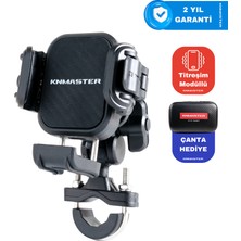 KNMASTER TT-870 Titreşim Önleyicili Motosiklet Telefon Tutucu
