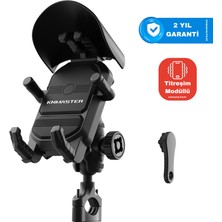 Knmaster TT-830 Titreşim Önleyicili Motosiklet Telefon Tutucu