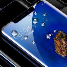 Maks Technology Huawei Mate 20 Lite Mkst Kenarları Kırılmaya Dayanıklı Cam Ekran Koruyucu - Siyah
