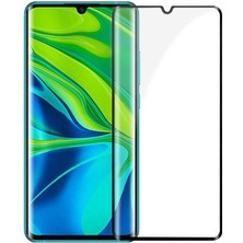 Maks Technology Mi Note 10 Mkst Kısa Cam Ekran Koruyucu - Siyah