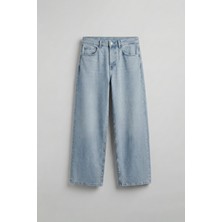 Abluka Online Erkek Süper Baggy Fit Jean Pantolon Buz Mavi