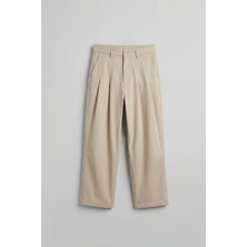 Abluka Online Erkek Süper Baggy Pileli Vintage Pantolon Bej