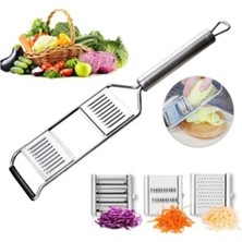 Feyza Design Çok Amaçlı Dilimleyici Doğrayıcı 3'ü Bir Arada Paslanmaz Çelik Bıçaklı