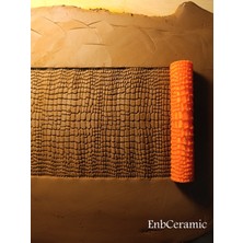 Feyza Design 10 cm Seramik ve Polimer Kil Kurabiye Deseni Oklava Doku Merdhanesi