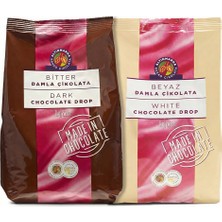 Altınmarka Bitter Damla 1 Kg Çikolata ve Beyaz Damla Çikolata 1 Kg