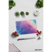 Feyza Design Renkli Tuval Cam Kesme Tablası 20X30CM, Pratik ve Şık Tasarım