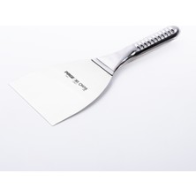 Feyza Design Paslanmaz Saplı 12 cm Spatula, 10 cm Ağız Genişliği, Güçlü ve Dayanıklı