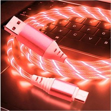 SiHako Işıklı Type-C USB Data Şarj Kablosu