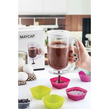 Feyza Design Pratik Pankek Hamur Dağıtıcı - Ölçülü Porsiyonlayıcı ve Akıtma Aparatı