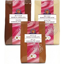 Altınmarka Sütlü Damla Çikolata 1 kg, Bitter Damla Çikolata 1 kg, Beyaz Damla Çikolata 1 kg