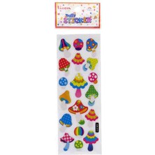 Ticon Sticker Puffy Kabartma Etiket 348940 Mantar