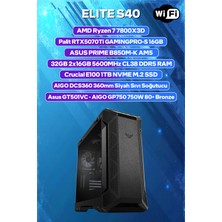 Game Garaj Elite S40 Amd Ryzen 7 7800X3D 32GB Ram 1tb SSD RTX5070TI 360MM Sıvı Soğt Freedos Oyuncu Oem Paket