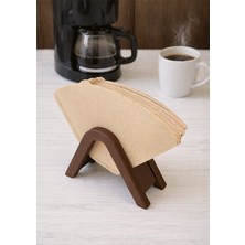 Bi Tutam Mutluluk Filtre Kahve Demleme Kağıdı Tutucu Kahverengi