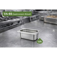Net Çelik Gastronom Küvet Gn 1/4-65