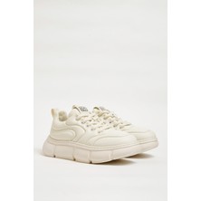 Faruk Balkanas Anderson Model Hakiki Natural Deri Ithal Taban Sneaker Ayakkabı