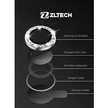 ZLTECH iPhone 13/13Mini Uyumlu Taşlı Kamera Lens Koruyucu