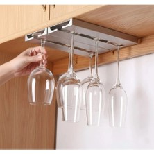 Farmtokid Paslanmaz Çelik Dolap Içi Kadeh Askılığı - 304 Kalite 3'lü