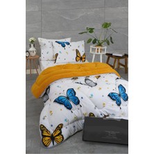 Premium Çift Taraflı Welsoft Yorgan Uyku Seti Özel Çantalı Çarşaf + Yastık Özel Set Tek Kişilik