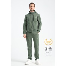 Haki Erkek Eşofman Takımı Mevsimlik Luxe Kalite Pamuklu Xl