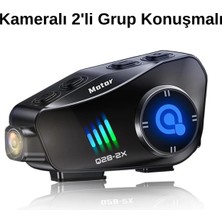 Leerfei QONIC28-2X 2’li Grup Konuşmalı Kablosuz Kulaklık Interkom (32 GB Sd Hediyeli)