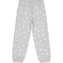 Civil Girls Kalp Baskılı 6-9 Yaş Eşofman Altı - Gri 9-10 Yaş